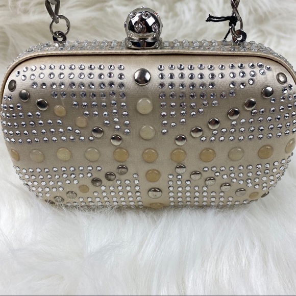 SONDRA ROBERTS Rhinestone Stud cocktail Purse NWT - Picture 2 of 5